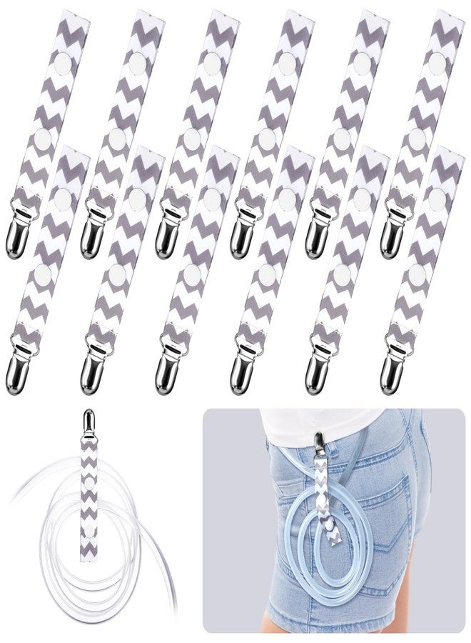 Yaocom مجموعة ياوكوم المكونة من 12 قطعة من مشابك أنابيب تصريف ما بعد استئصال الثدي مع أزرار كبس لتثبيت أنبوب التصريف ومنع انثناءه - Image 1